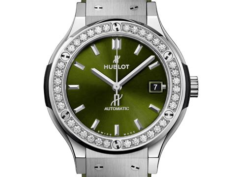 hublot classic fusion water resistant|Classic Fusion Titanium Green Diamonds 38 mm .